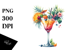 Creative Cocktail from Back PNG Product Image 1