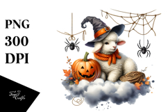 Watercolor Lamb for Halloween Product Image 1