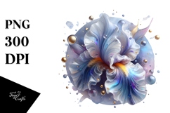 Abstract Glossy Iris PNG Product Image 1
