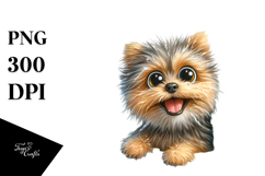 Cute Crazy Yorkipoo Ice Forest Clipart Product Image 1