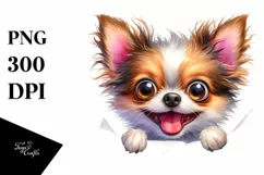 Funny Chihuahua Sticking Out | Sublimation | Clipart Product Image 1