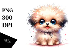 Cute Bichpoo Dog PNG Product Image 1