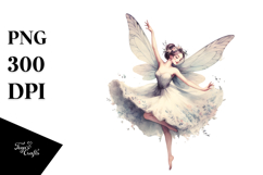 Retro Dancing Gothic Fairy, Transparent PNG Product Image 1