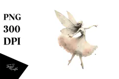 Retro Dancing Gothic Fairy, Transparent PNG Product Image 1