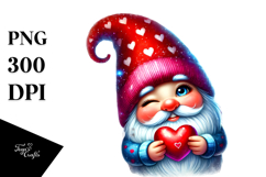 Detailed Gnome Winking, PNG Product Image 1