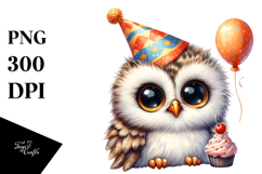 Cute Baby Owl PNG Product Image 1