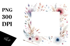 Simple Watercolor Design, High-Res PNG Product Image 1