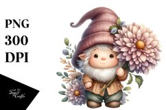 Baby Gnome Chrysanthemum PNG Product Image 1