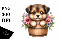 Cute Baby Dog PNG Product Image 1