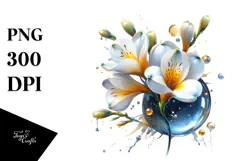 Abstract Glossy Freesia, Transparent PNG Product Image 1