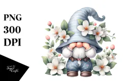 Happy Gnome with Big Hat, Transparent PNG Product Image 1