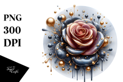Abstract Glossy Rose, Transparent PNG Product Image 1