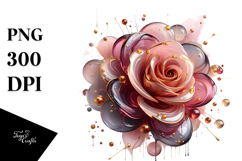 Abstract Rose PNG Product Image 1