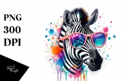 Quirky Colorful Sunglasses Art | Sublimation | Clipart Product Image 1