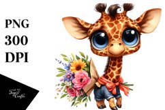 Baby Giraffe Human Like Flower Bouquet Product Image 1
