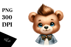 Cute Baby Bear PNG Product Image 1