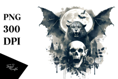 Gargoyle with Animal Print, PNG Product Image 1