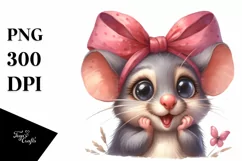 Excited Mouse Portrait Caricature-like | Sublimation | Product Image 1