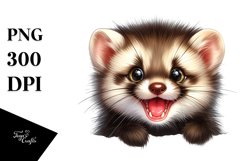 Crazy Marten Sticker | Sublimation | Clipart Product Image 1