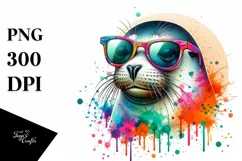Quirky Colorful Sunglasses Art | Sublimation | Clipart Product Image 3