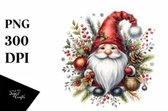 Detailed Christmass Gnome PNG Product Image 3