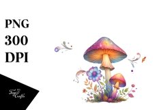 Magical Celestial Mushroom | Sublimation | Clipart Product Image 3