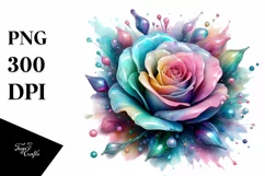 Detailed Vibrant Rose PNG Product Image 3