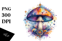 Magical Celestial Mushroom Tarot PNG Product Image 1