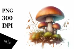 Pastel Mushroom, Transparent PNG Product Image 1