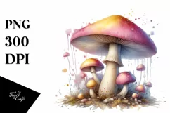 Pastel Mushroom, Transparent PNG Product Image 1