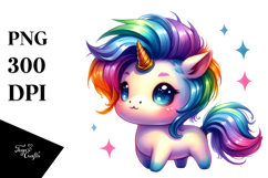 Cute Unicorn Drawing PNG Product Image 1