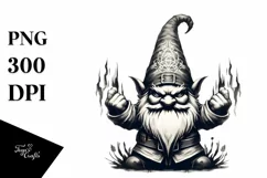 Vintage Whimsical Gnome Clipart PNG Product Image 3