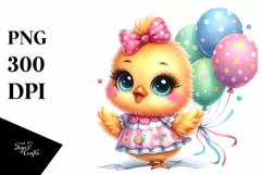 Vibrant Smiling Cute Baby Chicken | Sublimation | Clipart Product Image 3