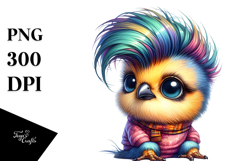 Goofy Baby Bird with Sunglasses PNG Product Image 1