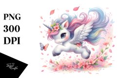 Whimsical Unicorn Tumbling Clipart Product Image 3