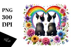 Cute Boston Terrier Heart PNG Product Image 1