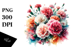 Vibrant Carnation Abstract PNG Product Image 1