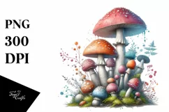Pastel Mushroom, Transparent PNG Product Image 3
