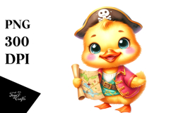 Smiling Cute Baby Duck PNG Product Image 1