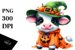Simple Watercolor Halloween Cow, 20 oz Tumbler Product Image 1