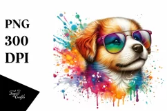 Quirky Colorful Sunglasses Art | Sublimation | Clipart Product Image 3