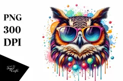 Quirky Colorful Sunglasses Art | Sublimation | Clipart Product Image 1