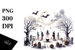 Simple Halloween Mystic Ritual Clipart Product Image 1