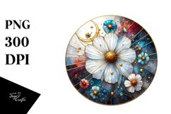 Stained Golden Cosmos | Sublimation | Clipart Product Image 1