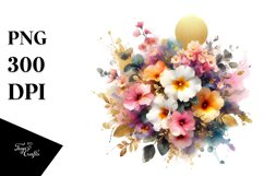 Colorfull Bouquet with Primrose | Clipart Product Image 1