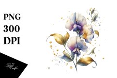 Detailed Sweet Pea Clipart Product Image 3