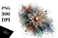 Shiny Golden Cosmos Abstract Product Image 1