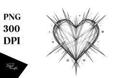 Heart with Spikes, Transparent PNG Product Image 1