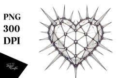 Heart with Spikes, Transparent PNG Product Image 1