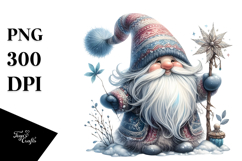 Detailed Winter Gnome PNG Product Image 1